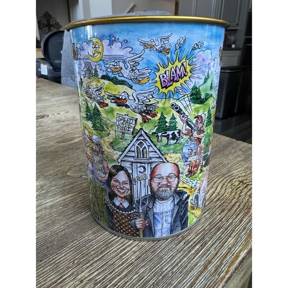 Mountain Brew ~ Metal/Tin ~ Drinking Mug w/Handle ~ Chuck Wagon Soda - Picture 2 of 6